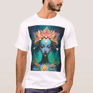 MEDITATION LOTUS GODDESS SPRITIUAL ART T-SHART T-Shirt