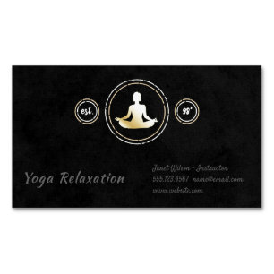 Meditation Magnetic Business Card