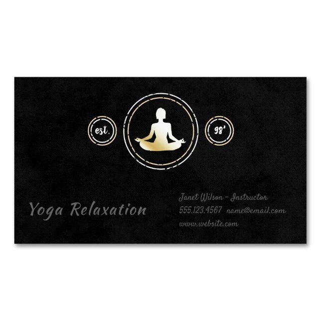 Meditation Magnetic Business Card (Front)