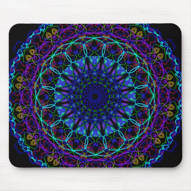 Meditation Mandala Mousepad Large (Front)