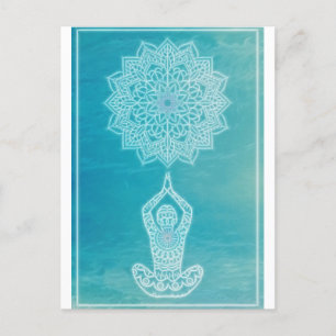 Meditation Mandala Zen Body Mind Spirit Postcard