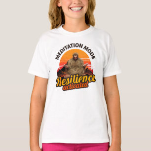 Meditation Mode Resilience Activated Bigfoot Art T-Shirt