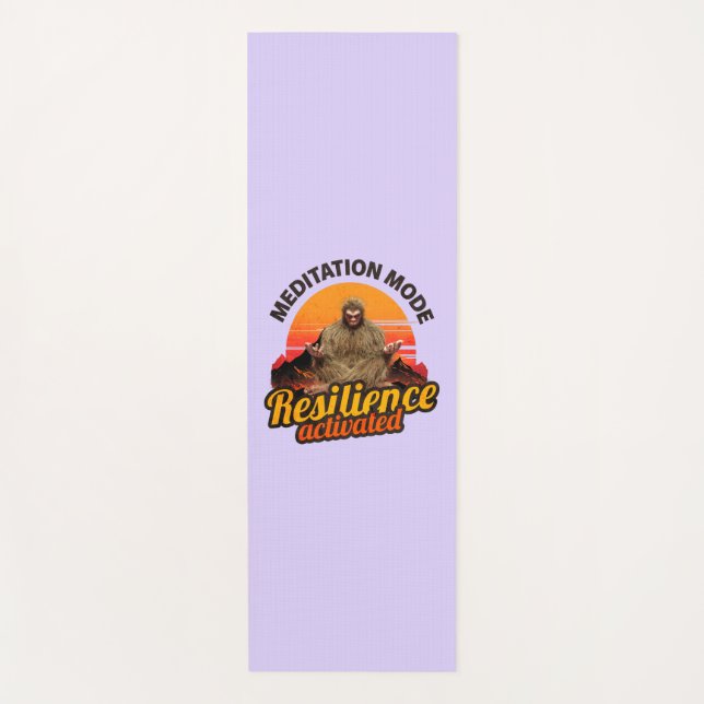 Meditation Mode: Resilience Activated Bigfoot Yoga Mat (Front)