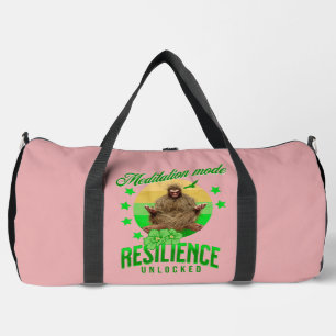 Meditation Mode: Resilience Unlocked Funny Bigfoot Duffle Bag