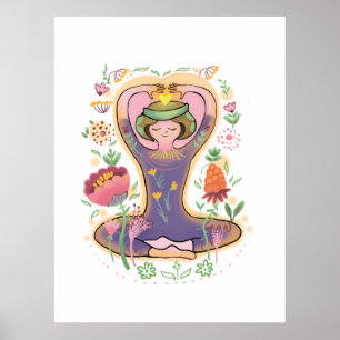 meditation mother Day Poster