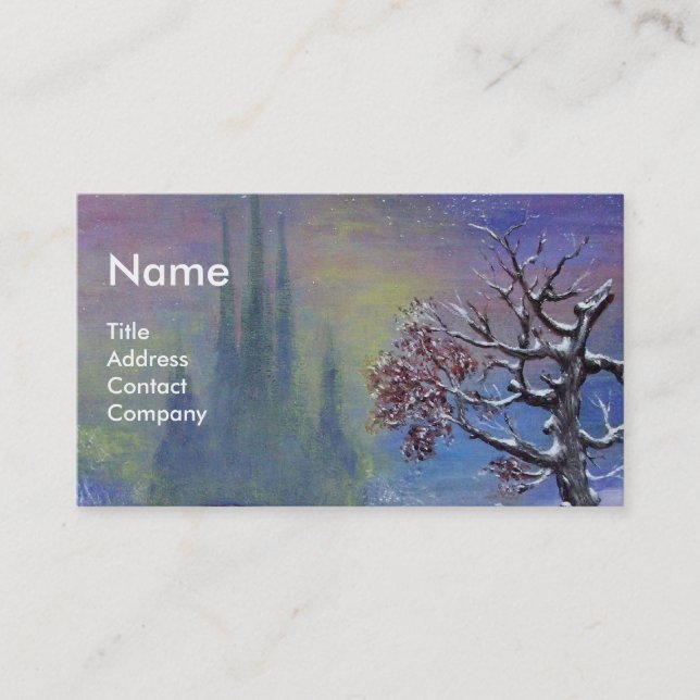 MEDITATION OF A KNIGHT Monogram Business Card (Front)