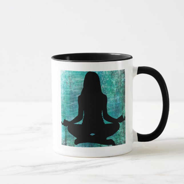 Méditation Om Yoga Femme Café Mug (Droite)