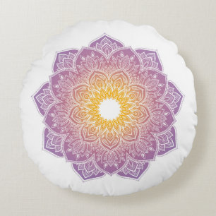 Meditation pillow with mandala