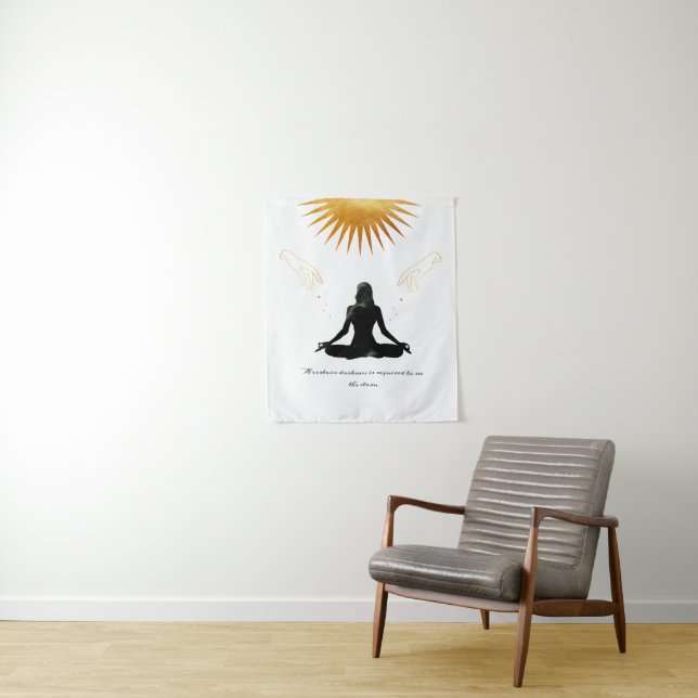 Meditation Quote Tapestry (In Situ)