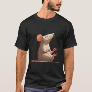 Meditation Rat Mouse Yoga Pose Relaxing Animal T-Shirt