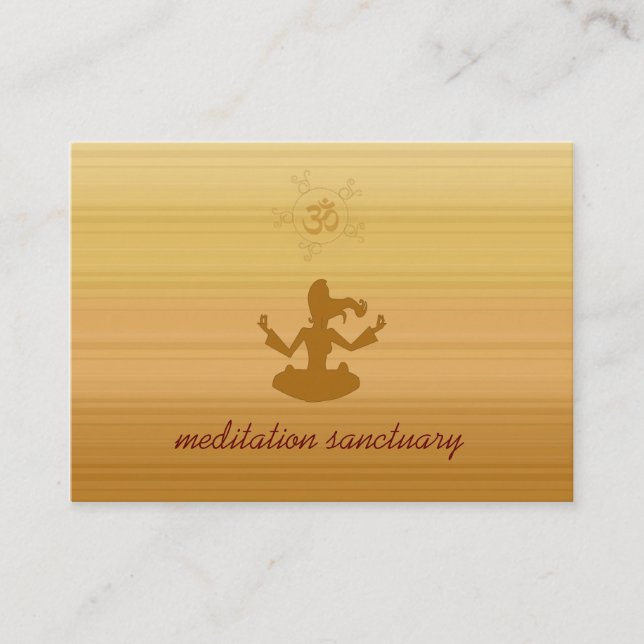 meditation sanctuary business card (Front)