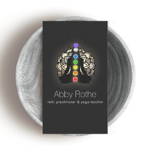 Meditation Teacher & Reiki Practitioner Business Card