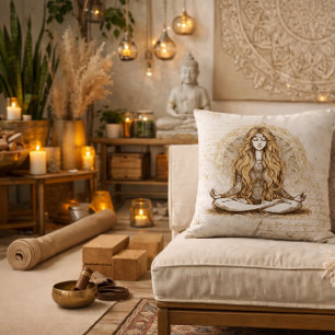 Meditation Throw Pillow