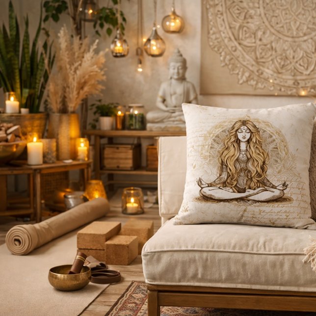 Meditation Throw Pillow (Creator Uploaded)