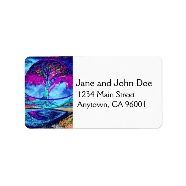 Meditation Tree of Life in Purple Label (Front)