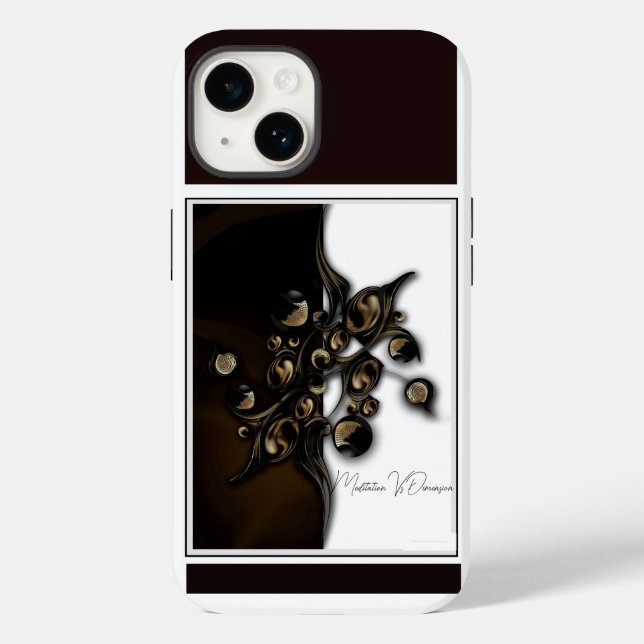 "Méditation Vs Dimension", Coque Apple iPhone 14 (Verso)