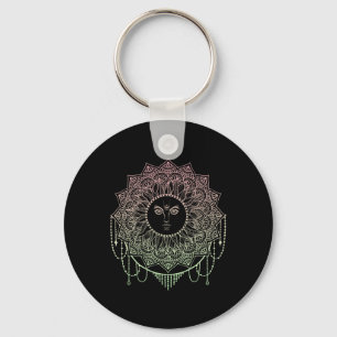 Meditation, Yoga Clothing, Namaste Geometry Chakra Keychain