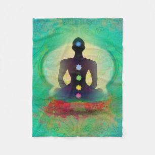 Meditation Yoga Fleece Blanket