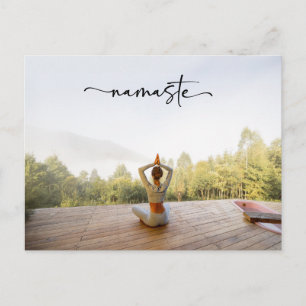 Meditation Yoga Happy Birthday Card Namaste
