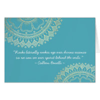 Méditation Yoga Instructeur Blue Gold Mandala Cita