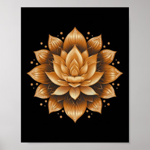 Meditation Yoga Mandala Design. Poster