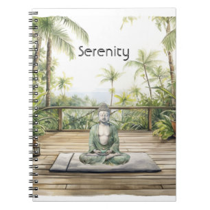 Meditation Yoga Pose Serenity Buddha Notebook