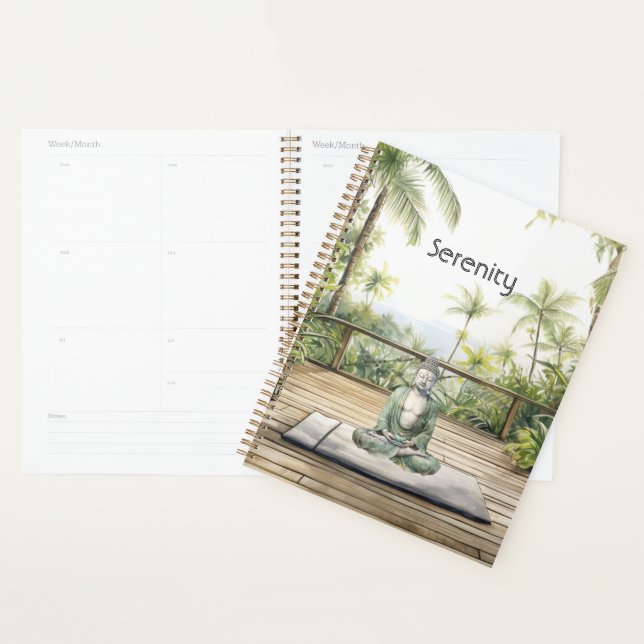 Meditation Yoga Pose Serenity Buddha Planner (Display)