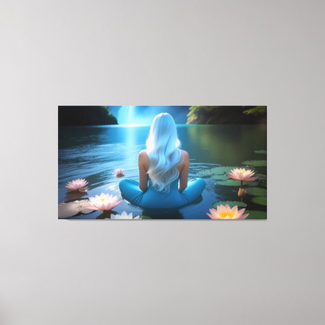 MEDITATION -YOGA - WELLNESS - CARPE DIEM CANVAS PRINT (Front)