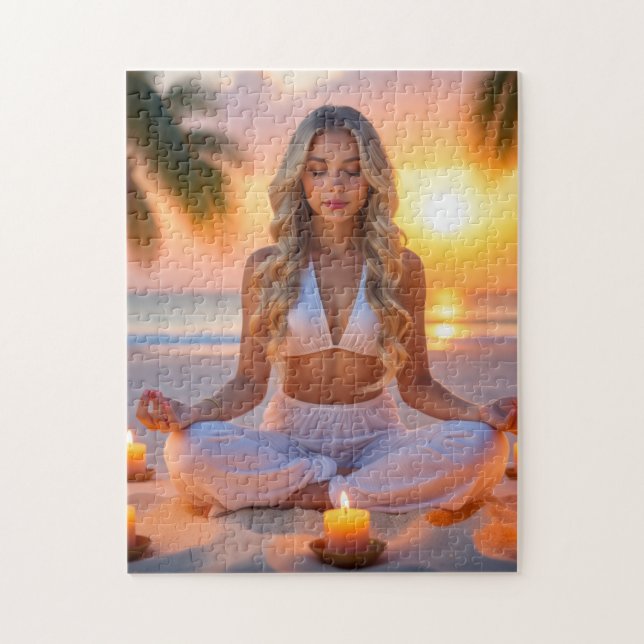 MEDITATION - YOGA - WELLNESS - CARPE DIEM JIGSAW PUZZLE (Vertical)