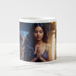 MEDITATION - YOGA - WELLNESS - CARPE DIEM LARGE COFFEE MUG