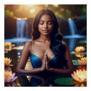 MEDITATION - YOGA - WELLNESS - CARPE DIEM POSTER