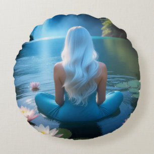 MEDITATION - YOGA - WELLNESS - CARPE DIEM ROUND PILLOW