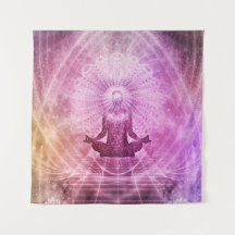 Méditation zen Mandala Tapisserie murale