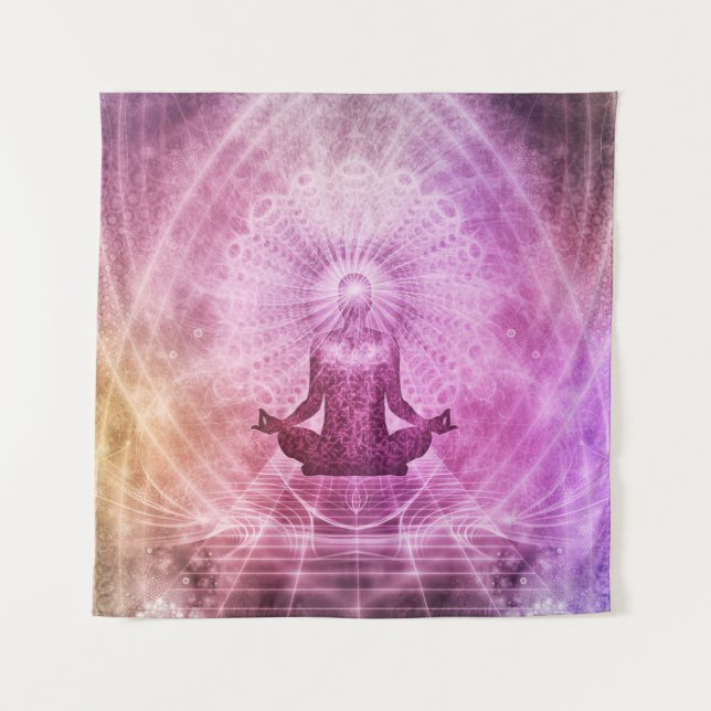 Méditation zen Mandala Tapisserie murale (Devant)