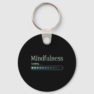 Meditation Zen Mindfulness Buddhism Namaste Funny Keychain