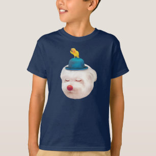 Meditative Clown Dog Portrait T-Shirt