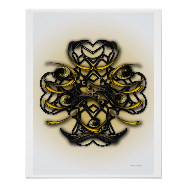 "Meditative Poetry", Glossy Poster (Front)