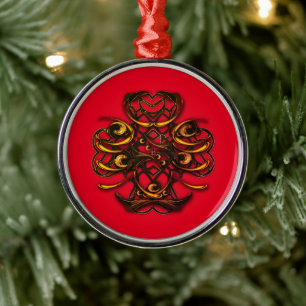 "Meditative Poetry", Metal Ornament