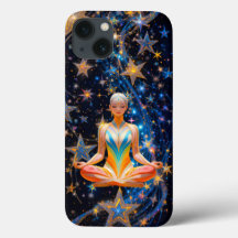 Meditative Woman – Mystical Galaxy design