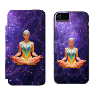 Meditative Woman & Mystical Galaxy - Incipio Watson™ iPhone 5 Wallet Case
