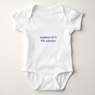 Meditators Do It With Attention Baby Bodysuit