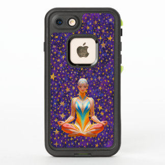 Méditer femme & star motif iPhone 8/7 Coques