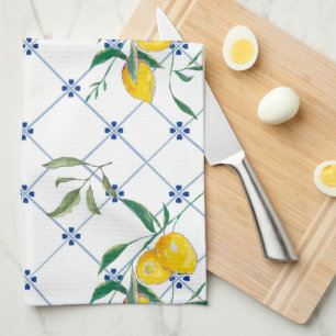 Mediterranean,Amalfi style,simple squares        C Kitchen Towel
