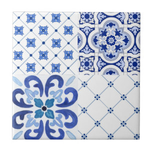 Mediterranean,Amalfi style,simple squares       Tile