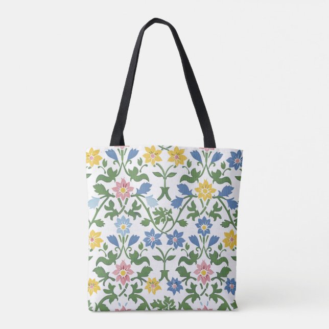 Mediterranean Arabesque Tote Bag (Back)