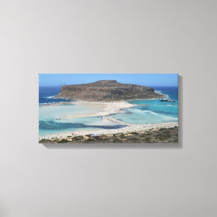 Mediterranean Balos Lagoon Beach Canvas Print