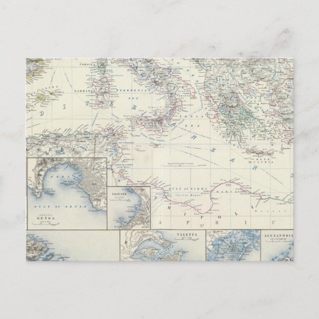 Mediterranean Basin Postcard (Front)