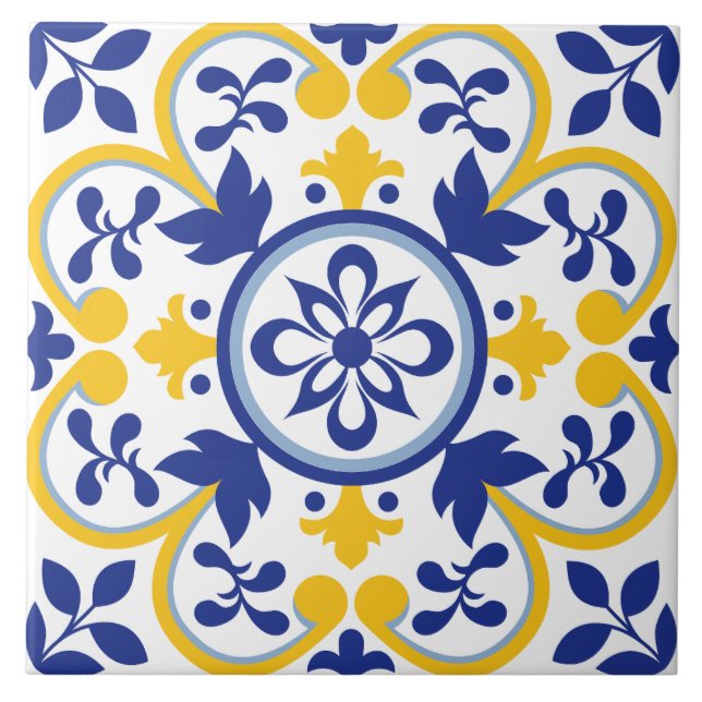 Mediterranean Bloom Tile (Front)