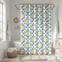 Mediterranean Blue and Yellow Lemon Botanical