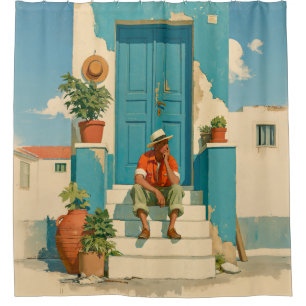 Mediterranean Blue Door Daydream